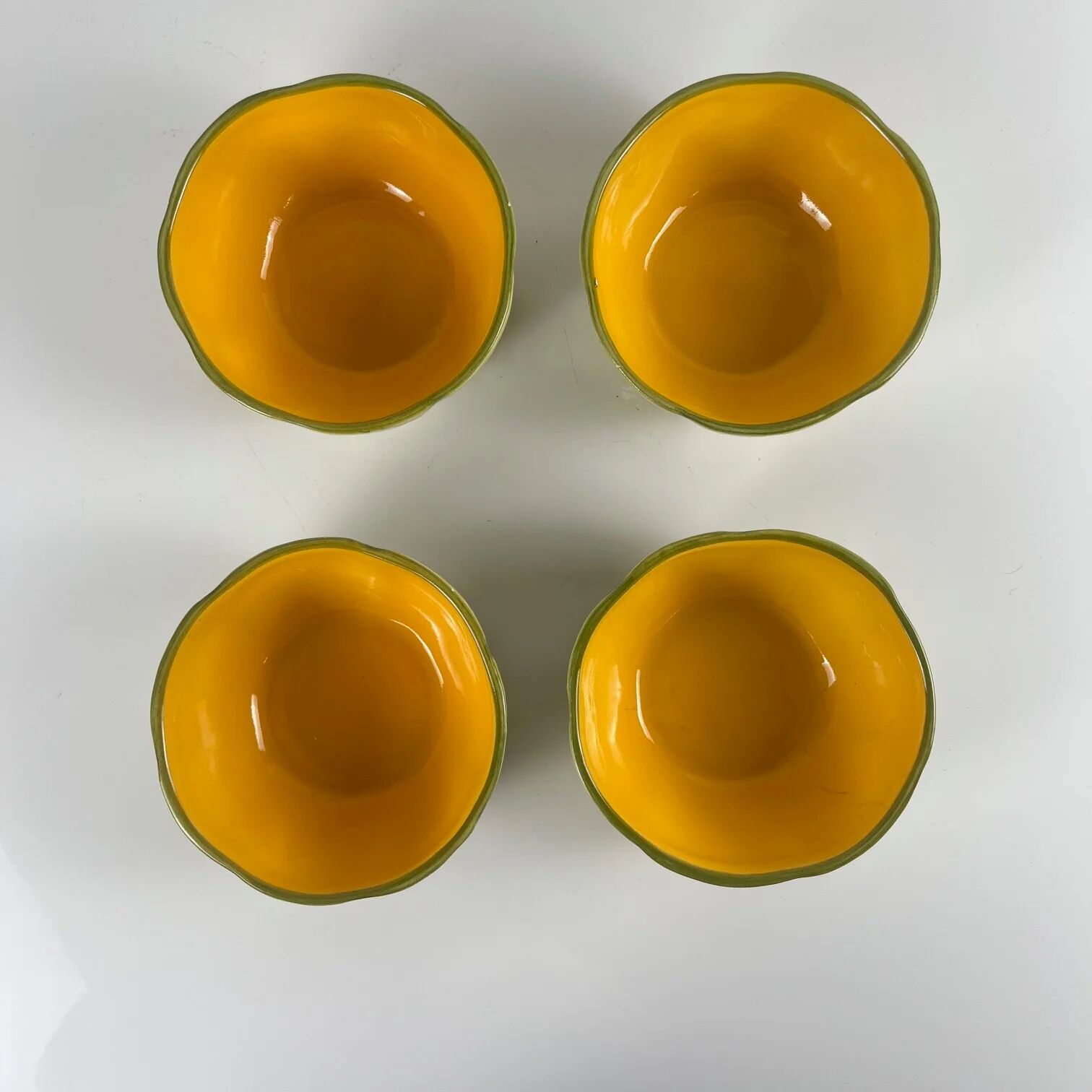 Melon service in earthenware for 4 people, 20th century