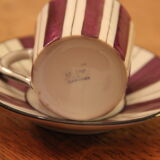 Limoges porcelain mocha cup and saucer
