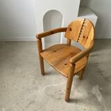 Pine armchair René Daumiller