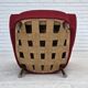 1960s, Danish armchair, original red furniture fabric.