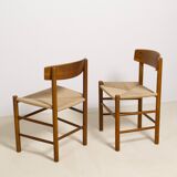 Set of 6 Oak dining chairs 'j39' by Borge Mogensen, 1960s