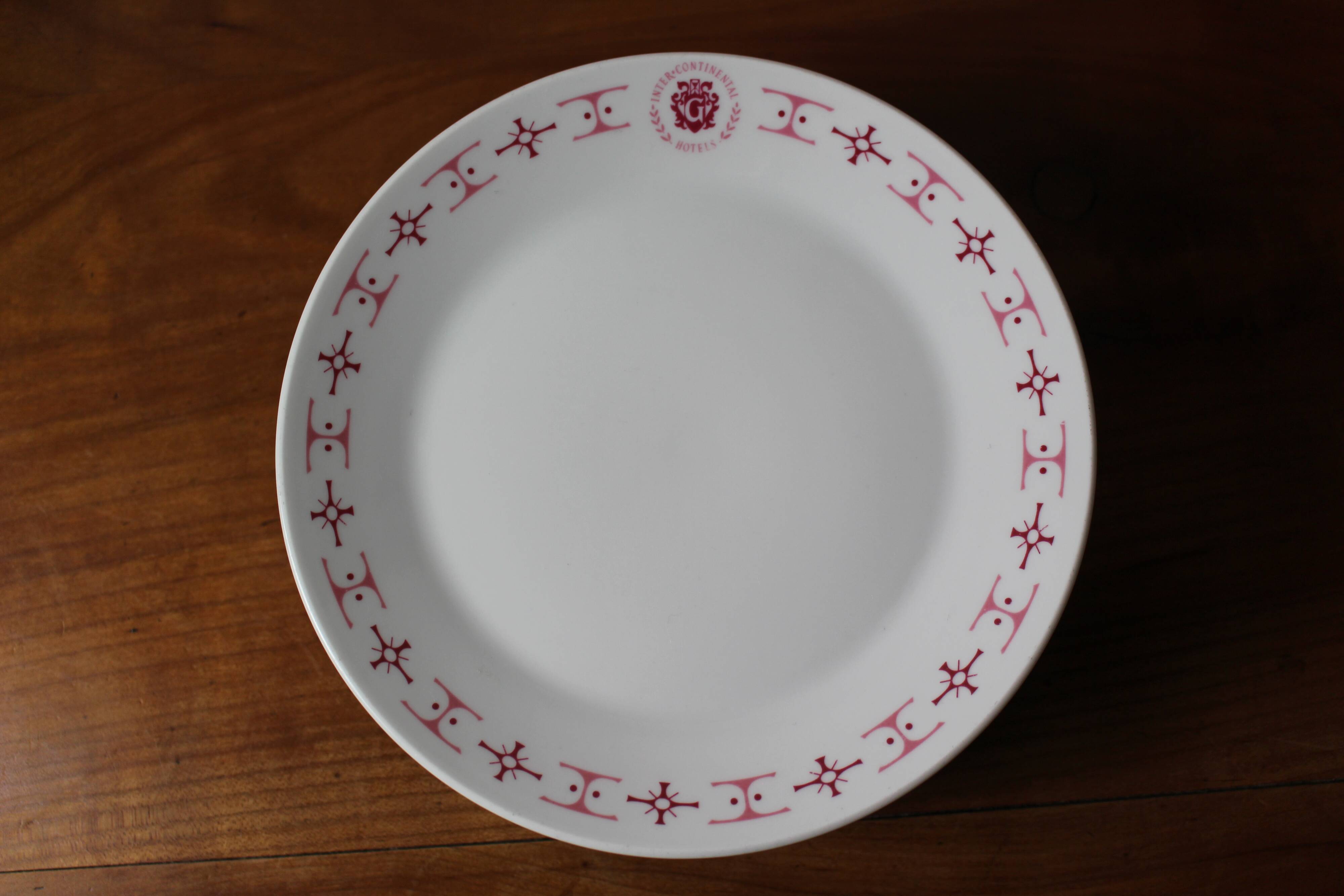 6 dessert plates "Intercontinental Hotels"