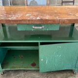 Established iron wooden top