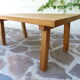 Table basse orme massif d'esprit brutaliste