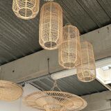 Suspension rattan saucer iron frame D:120 H:60