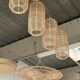 Suspension rattan saucer iron frame D:120 H:60