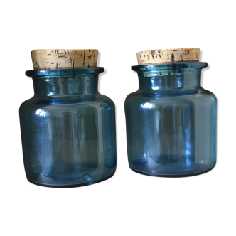 Lot de 2 flacons bleu