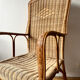 Vintage adult rattan armchair