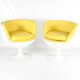 Paire de fauteuils Space age