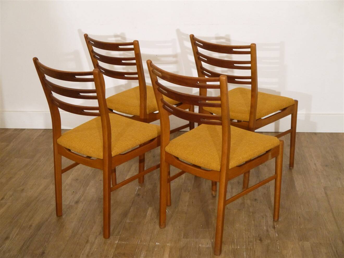 Set of 4 Scandinavian chairs from the 1960s