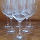 6 large crystal balloon glasses