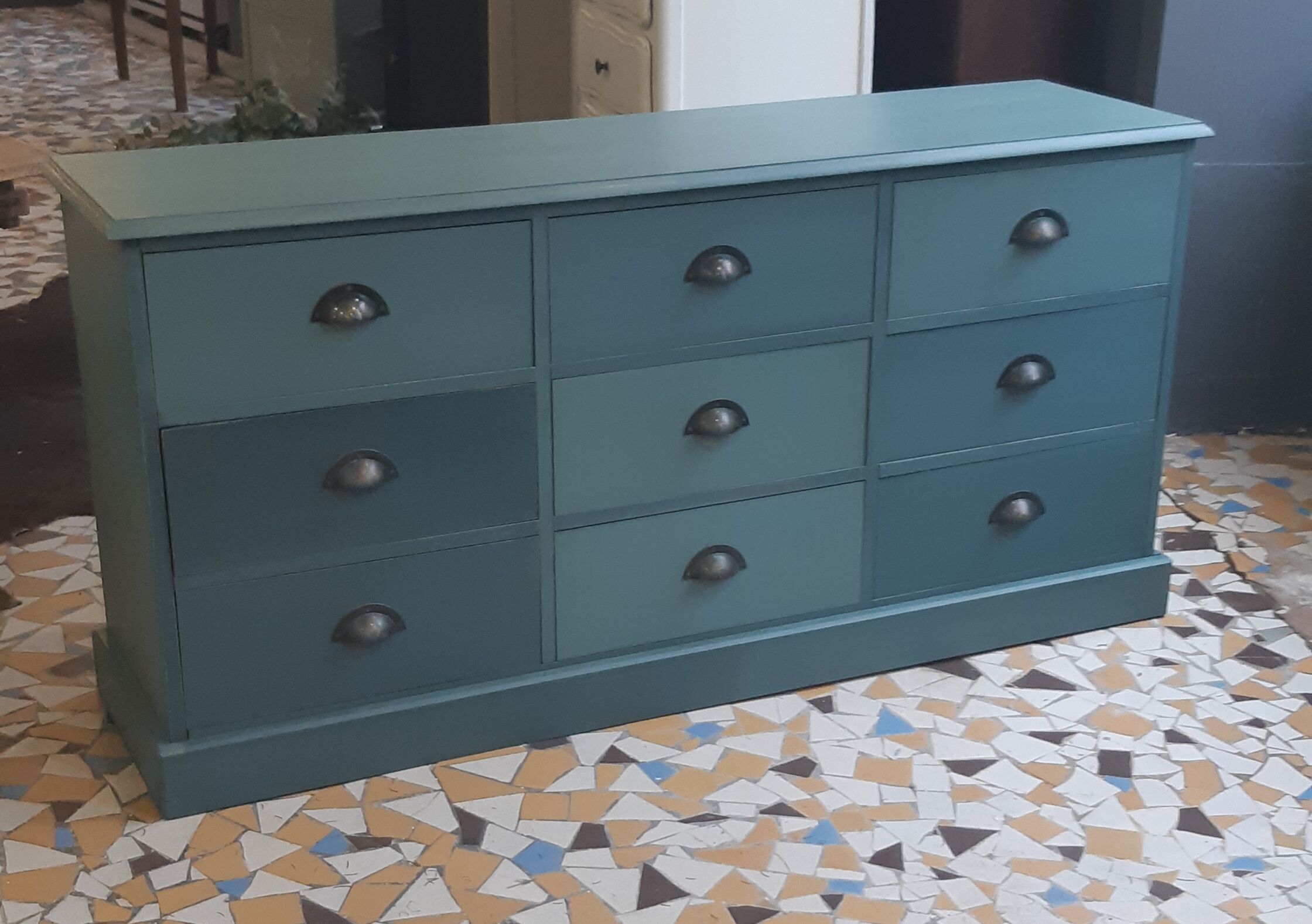 Furniture with multiple drawers