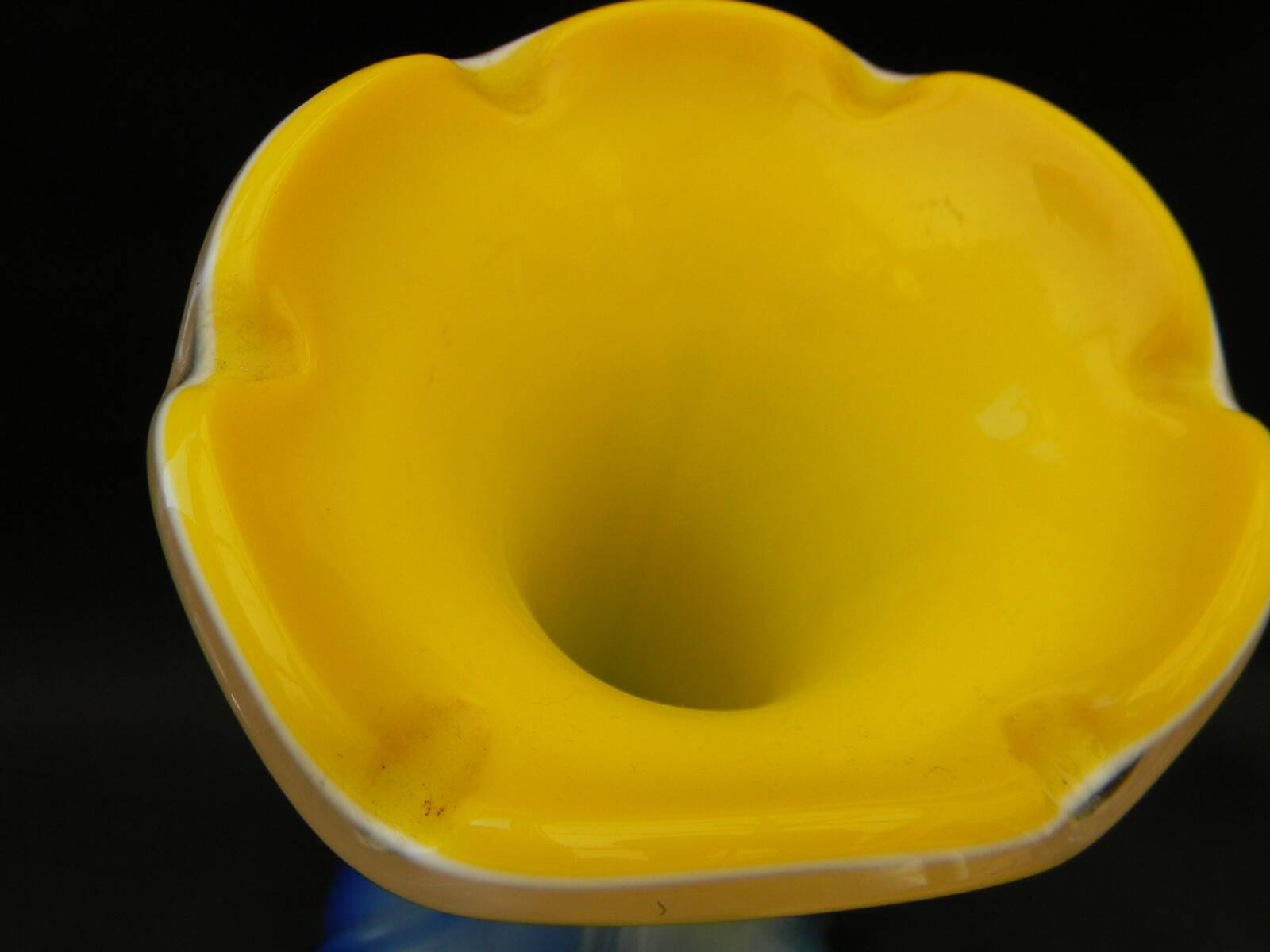 Small blown glass vase in murano style.