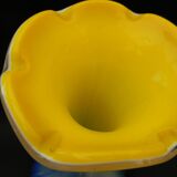 Small blown glass vase in murano style.