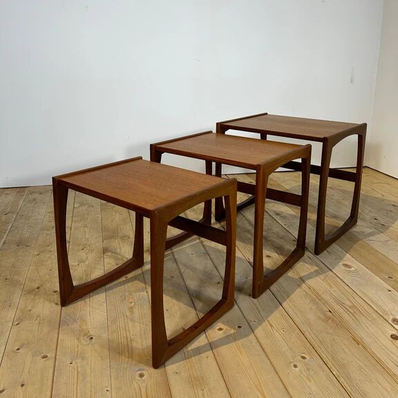 Tables gigognes Quadrille en teck G Plan, années 1960
