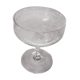 Louis XVI style engraved crystal champagne glass