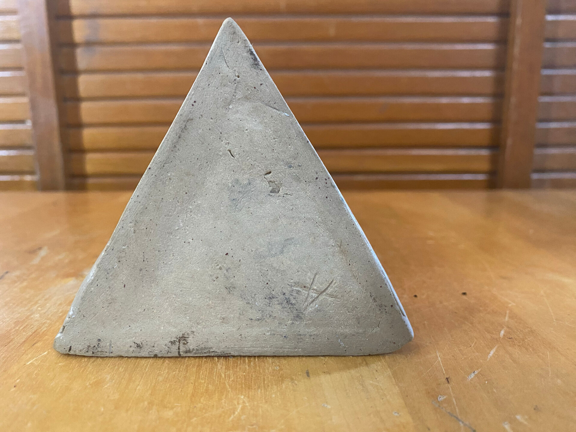 HILBORN Vase Pottery Design Grey Ceramic Geometric Lines Vintage