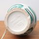 White ceramic lamp, green and blue décor, 60s