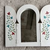 Antique shuttered mirror