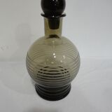 Vintage smoked glass carafe