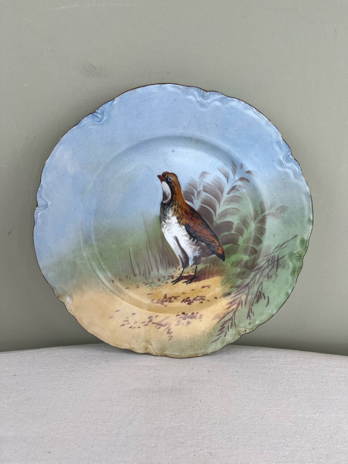 Antique decorative plate