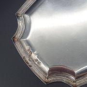 Refined small serving tray or rectangular catch-all with rounded corners.
