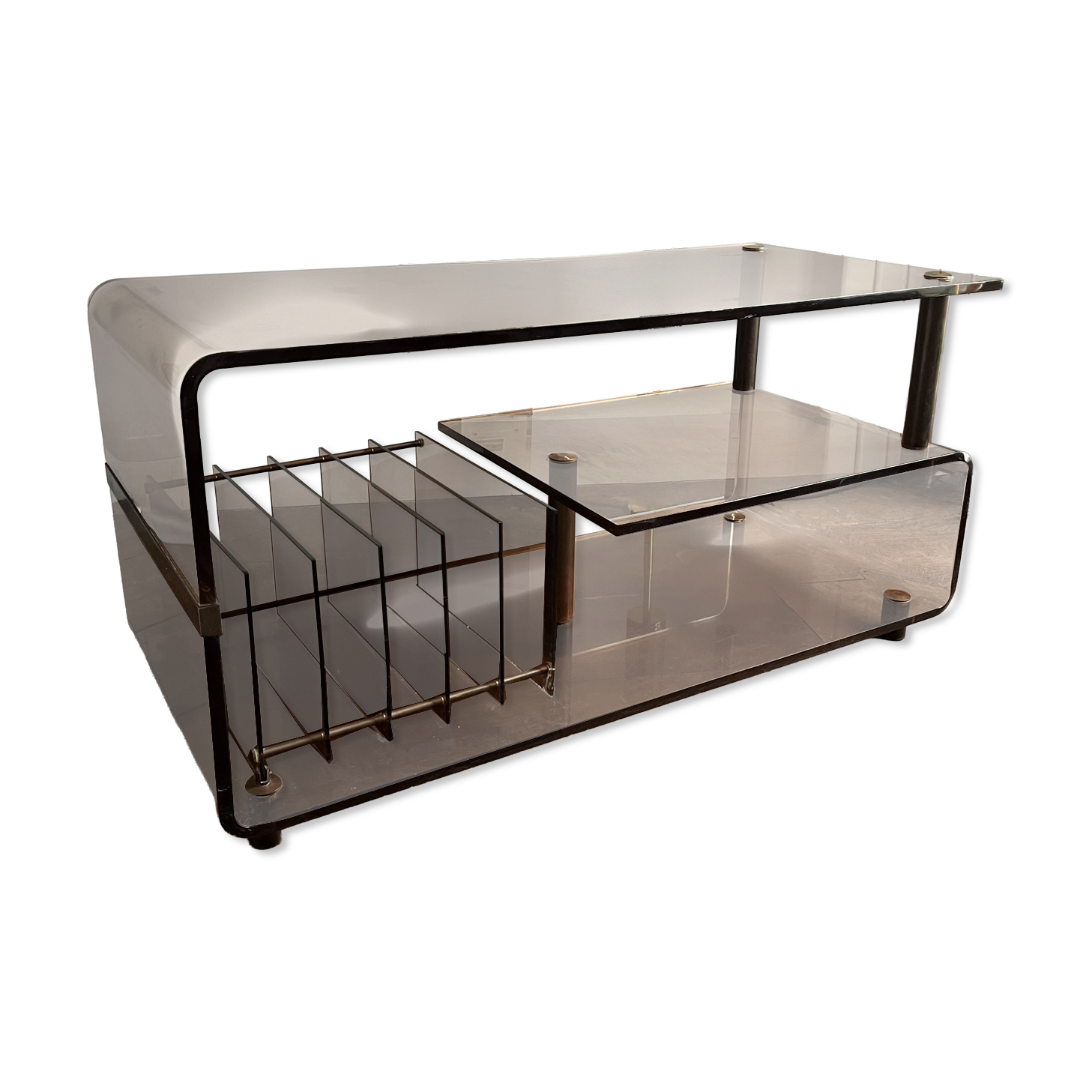 Roche Bobois x Dumas plexiglass vinyl furniture