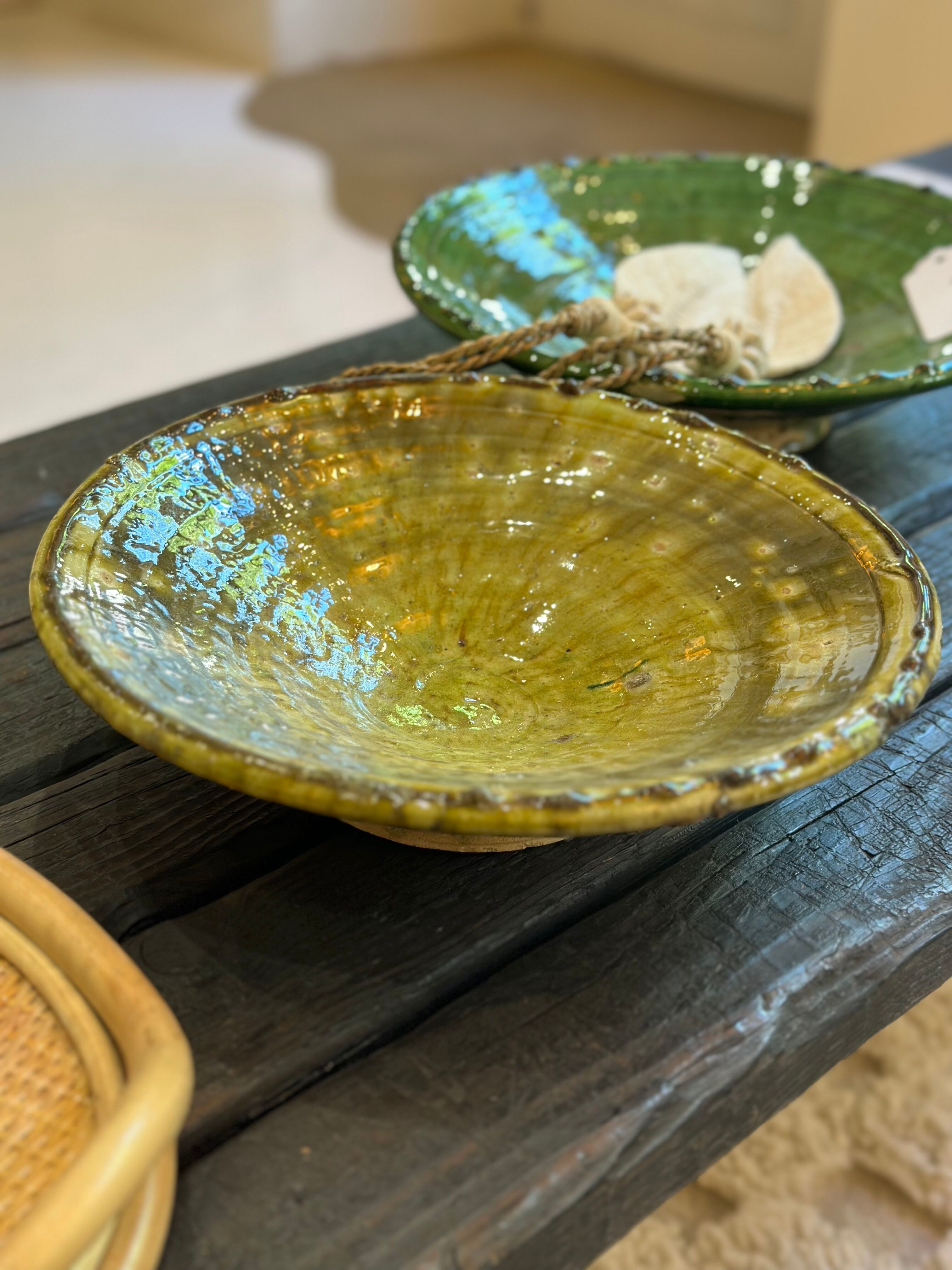 Fruit plate Tamegroute in glazed ceramic