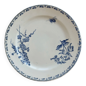 Dessert plate ironstone Sarreguemines - Carmen blue model