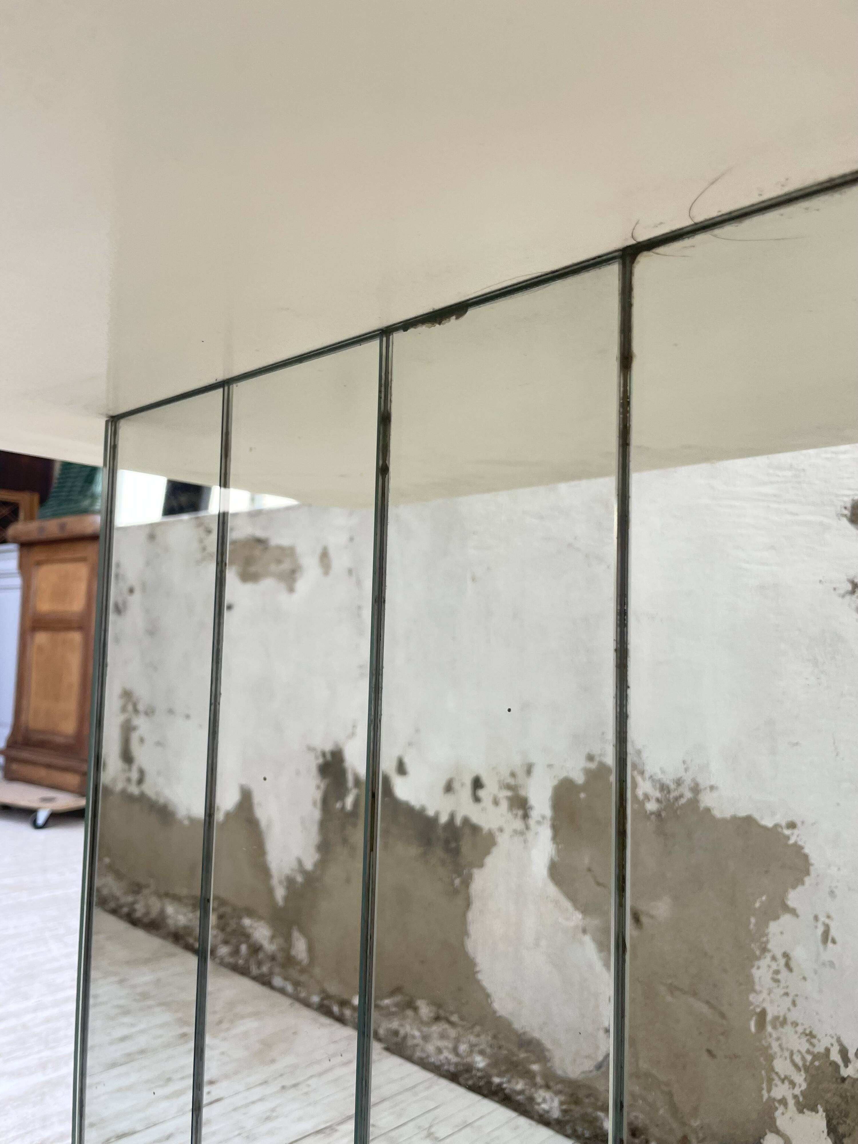 80s lacquered desk and mirror