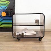 Smoked Plexiglas coffee table
