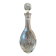 Vintage cut crystal carafe with floral stopper.