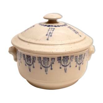 Bouillon couvert en porcelaine