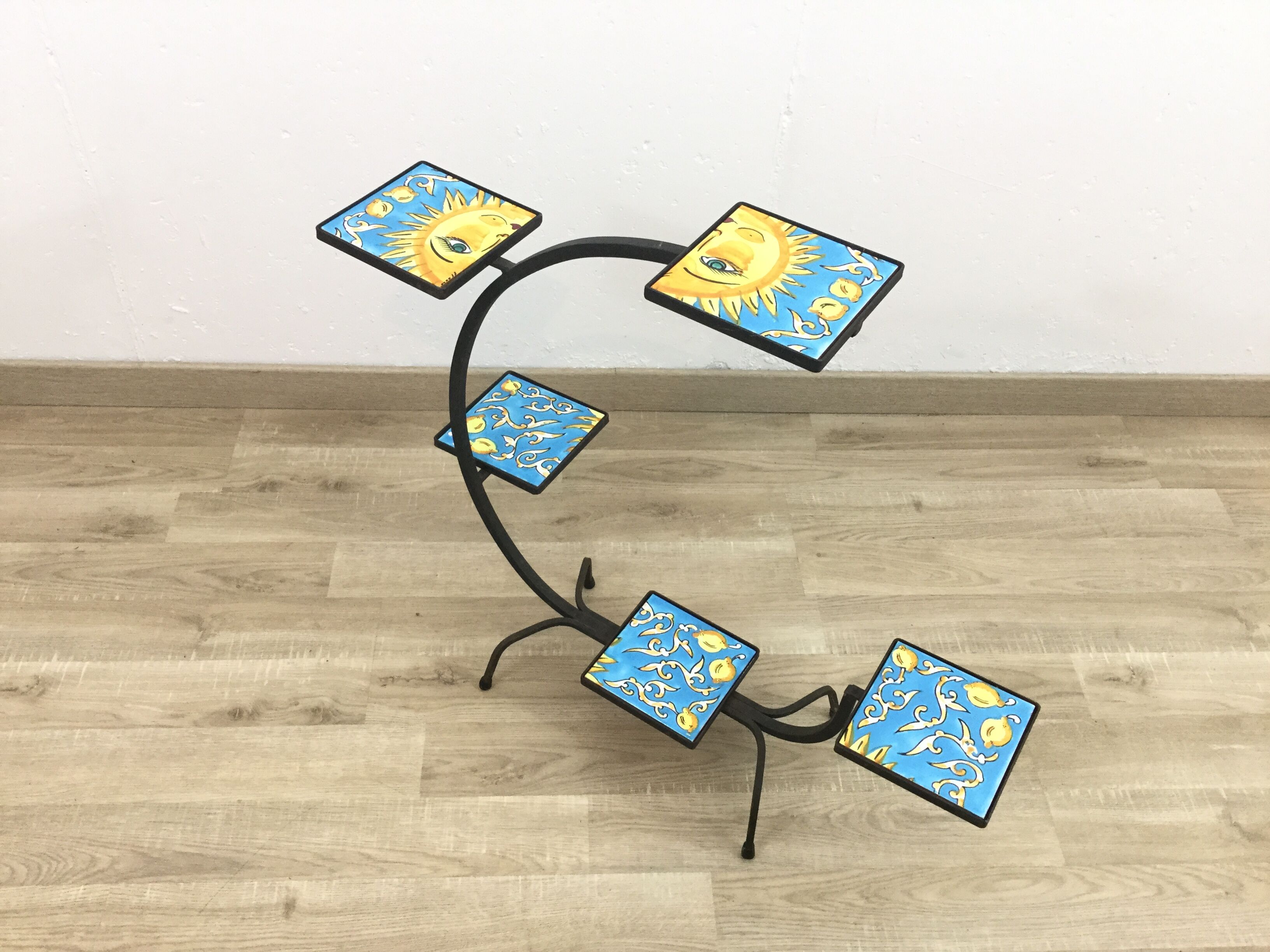 Vintage metal plant holder