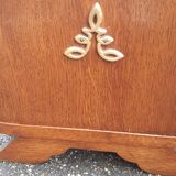 Art Deco oak and marble bedside tables 1930