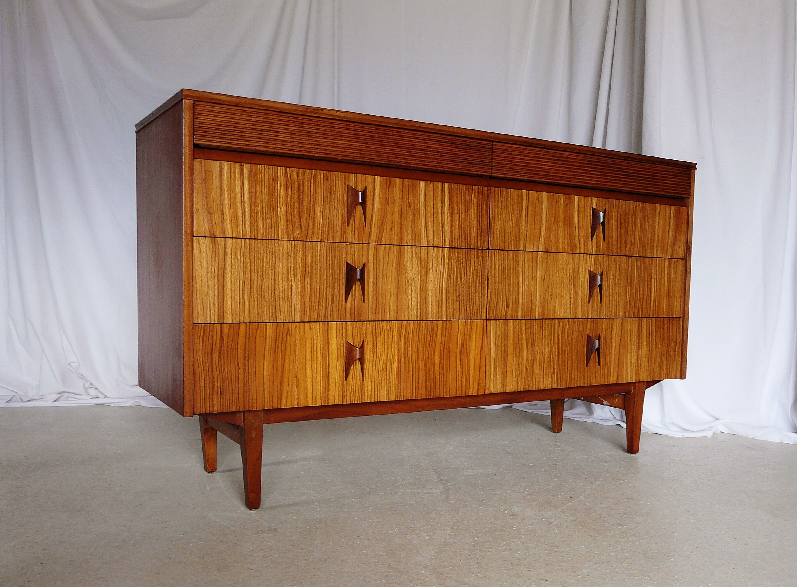 Scandinavian rosewood chest of drawers