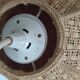 Vintage straw hanging lamp