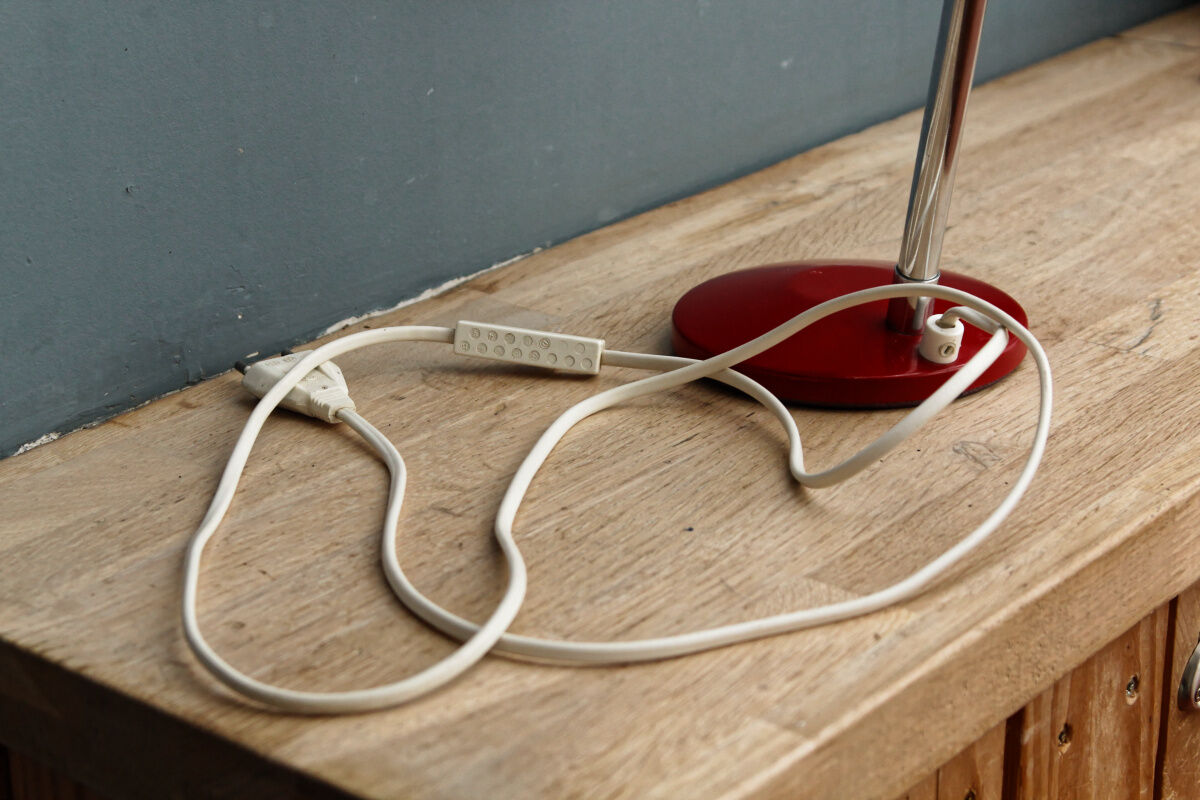 Flexible bedside lamp, vintage