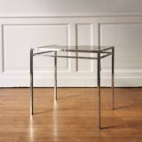Chrome-brass coffee/side table, 1970