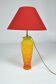 Lampe vintage en pâte de verre, années 70