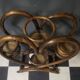 Authentic vintage wicker rattan plant stand planter.