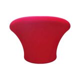 Fauteuil Mushroom rouge par Pierre Paulin