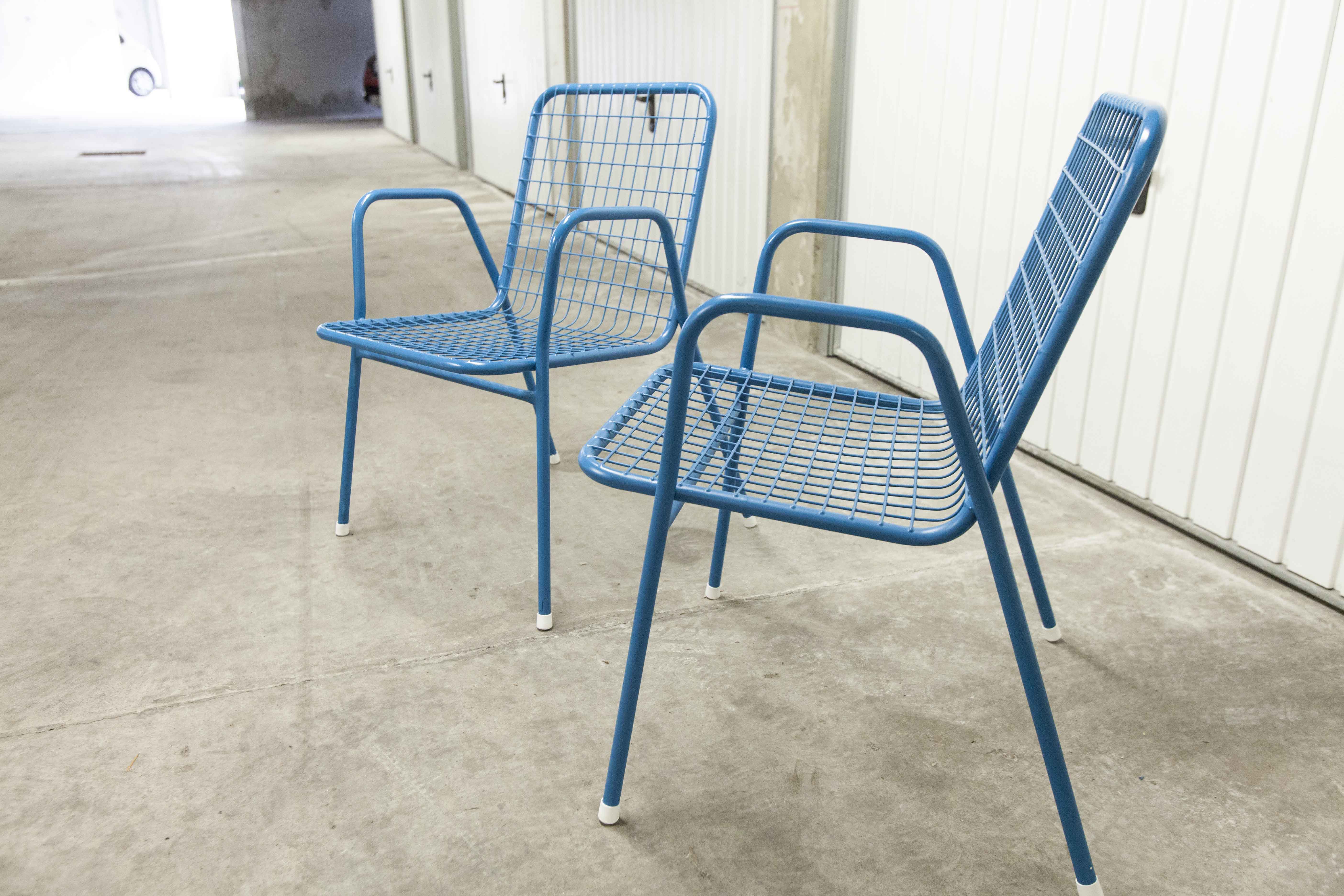 Pair Emu armchairs model rio restored 1960