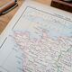Printed in 1896, France and its departments.