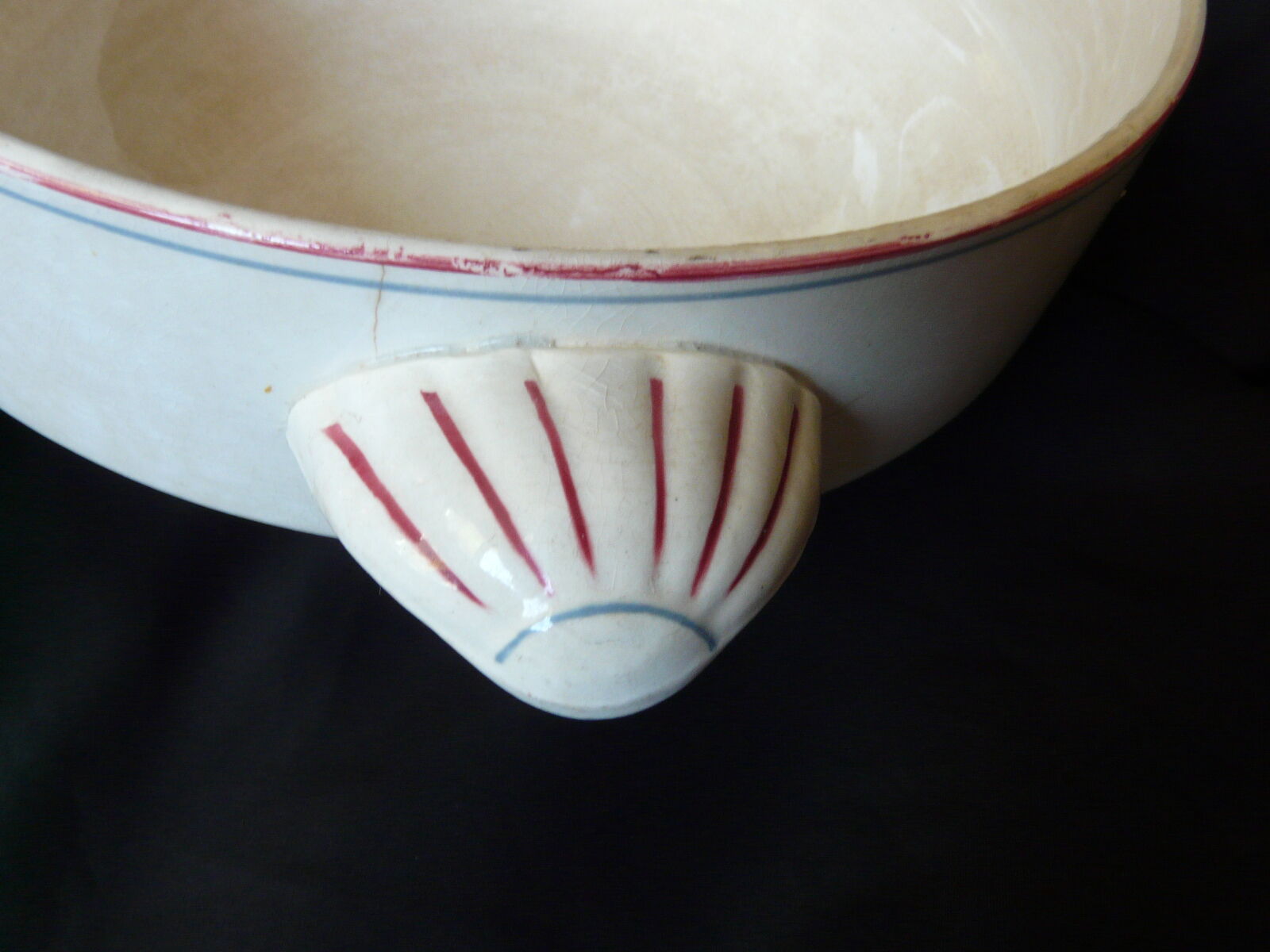 Soupière Sarreguemines period art deco model Agathe