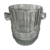 Old glass mold bohemian bar vintage crystal champagne bucket