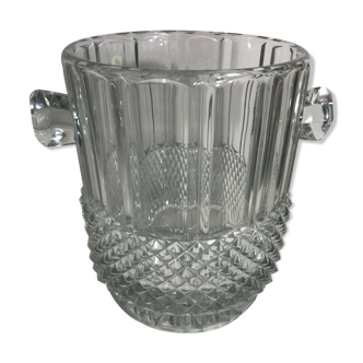 Old glass mold bohemian bar vintage crystal champagne bucket