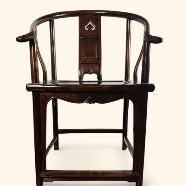 Paire De Fauteuils En Fer à Cheval en bois de Catalpa (梓木), Chine, XIXème Siècle - Dynastie Qing.