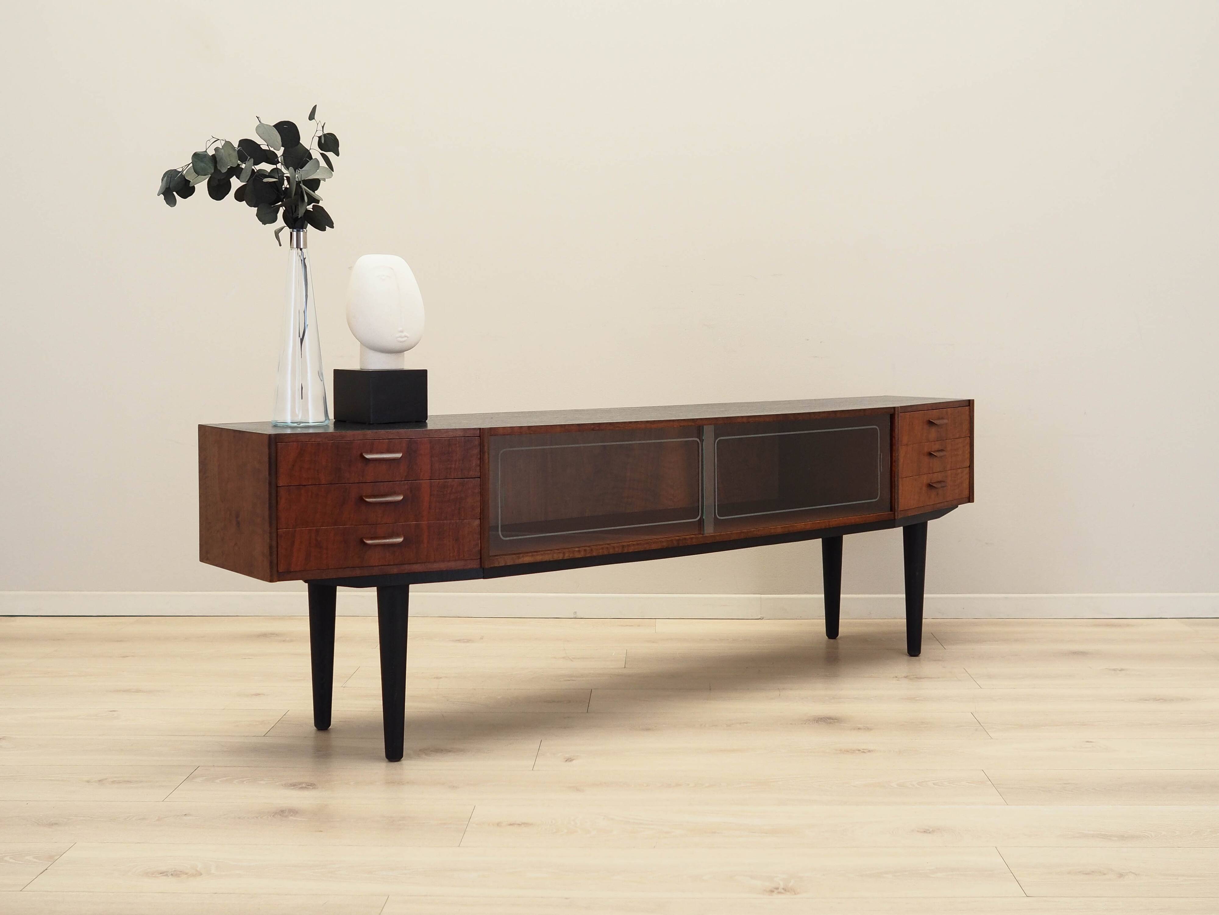 Walnut lowboard, Danish design, 1960s, production: Denmark