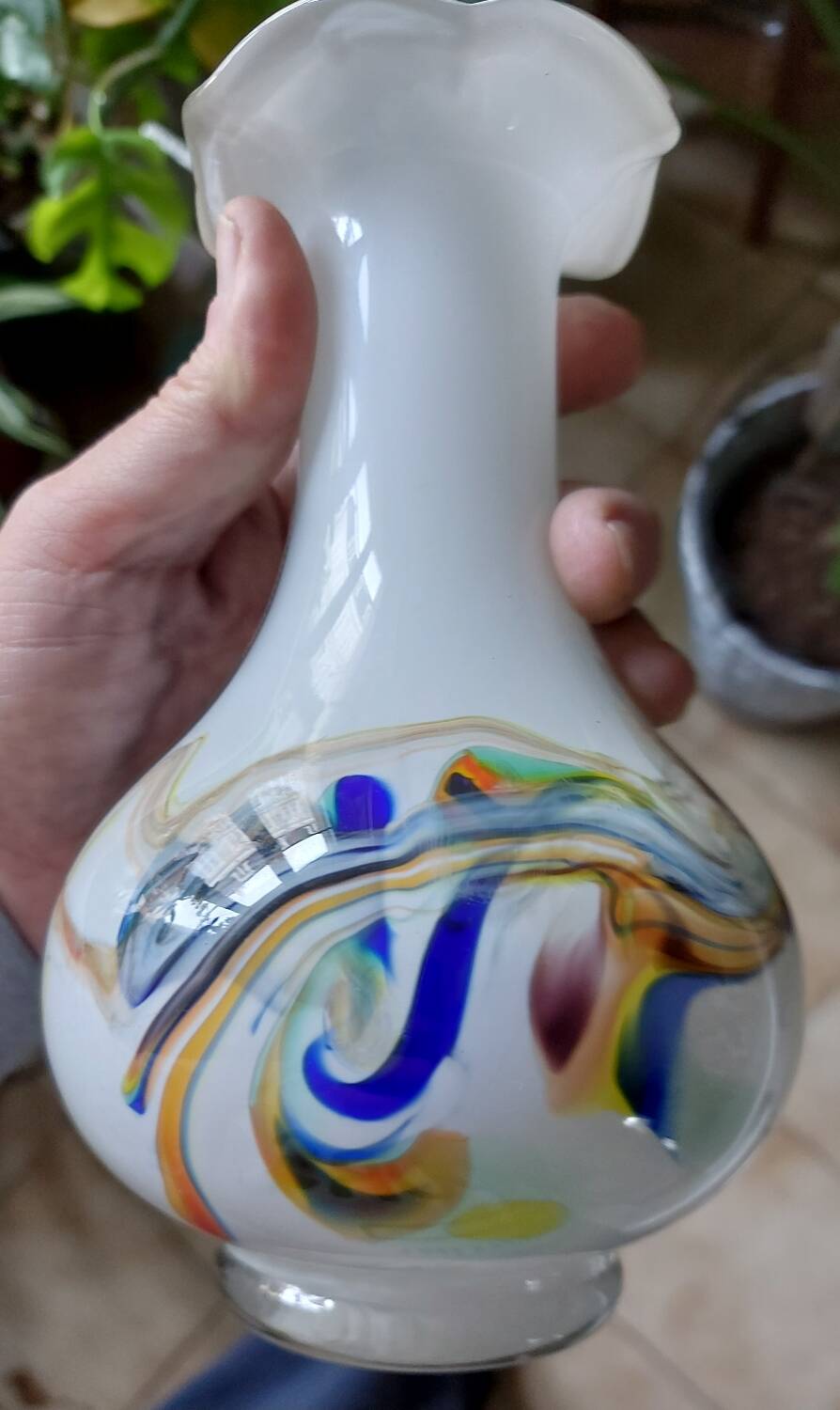 Murano glass vase